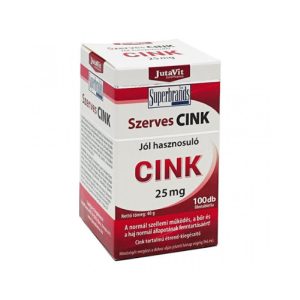 JutaVit Szerves Cink tabletta 25mg (100 db)