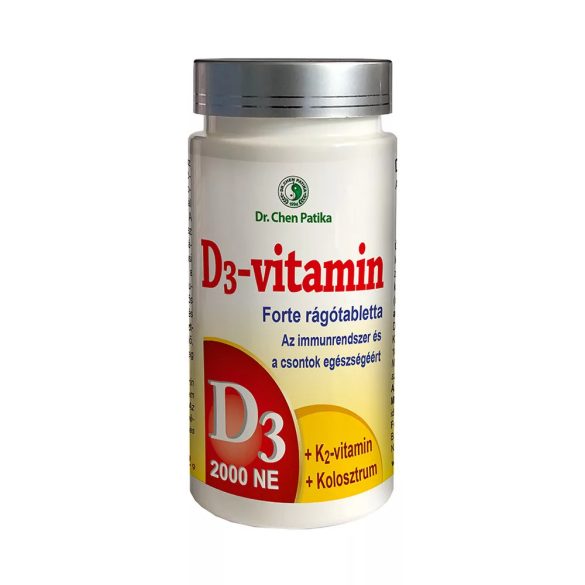Dr. Chen D3 vitamin Forte rágótabletta 1200 mg (60 db)