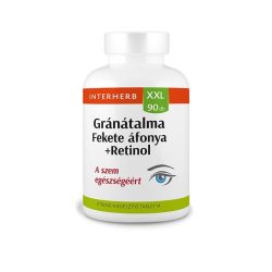   Interherb XXL Gránátalma-Fekete áfonya+retinol tabletta (90 db)