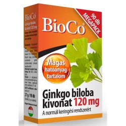 BioCo Ginkgo Biloba 120 mg kivonat tabletta Megapack (90 db)