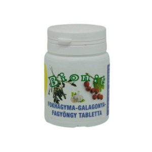 Bionit Fokhagyma-galagonya-fagyöngy tabletta (90 db)