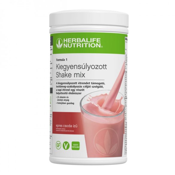 Herbalife Formula 1 tápláló shake italpor Epres csoda ízben (550 g)