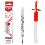 DR Herz Higanymentes lázmérő lerázóval (1 db)