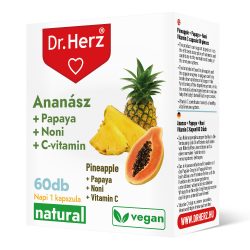   Dr. Herz Ananász + Papaya + Noni + C-vitamin kapszula (60 db)