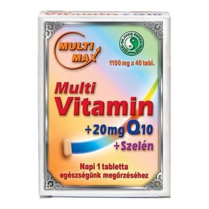 Dr. Chen Multi-Max Multi vitamin+20 mg Q10+Szelén tabletta, 1100 mg (40 db) Dr. Chen Multi-Max Multi vitamin+20 mg Q10+Szelén tabletta, 1100 mg (40 db)