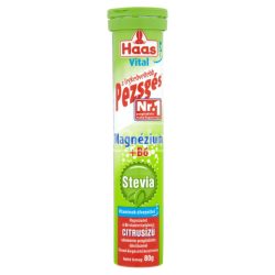 Haas Vital Pezsgőtabletta magnézium +B6 vitamin (20 db)