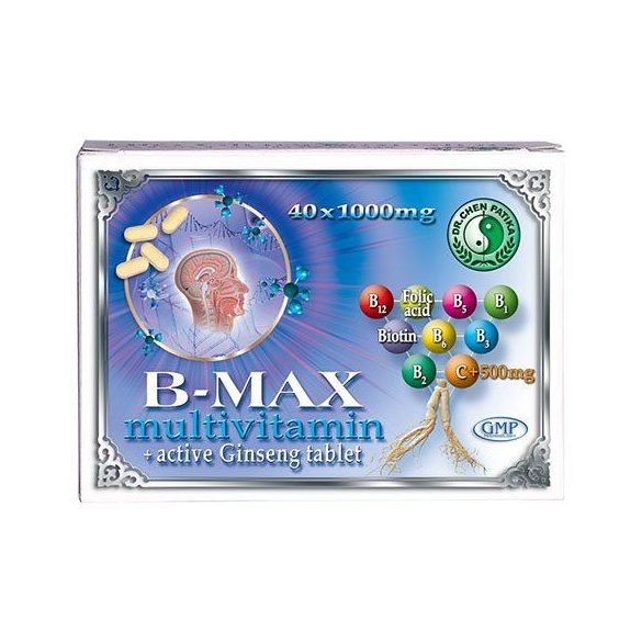 Dr. Chen B-Max Multivitamin és ginseng tabletta (40 db)