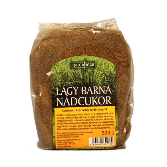 Interherb Gurman Nádcukor Lágy barna (500 g)