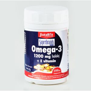 JutaVit Omega-3 halolaj 1200 mg E-vitaminnal (100 db) JutaVit Omega-3 halolaj 1200 mg E-vitaminnal (100 db)