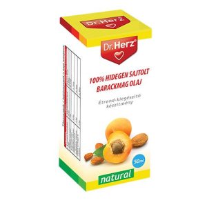 Dr. Herz 100% Hidegen sajtolt barackmag olaj (50 ml) Dr. Herz 100% Hidegen sajtolt barackmag olaj (50 ml)