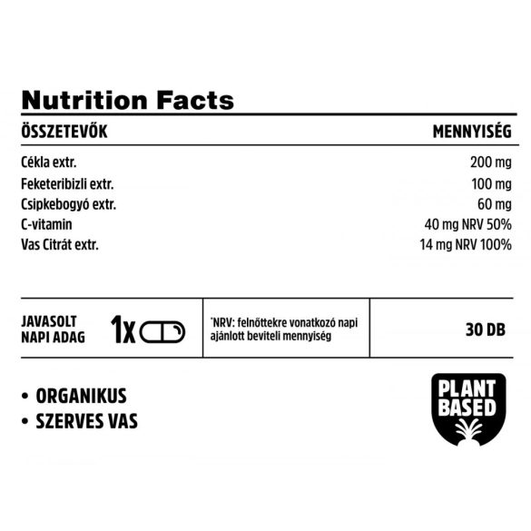 Vitamin Bottle Vas kapszula (30 db)