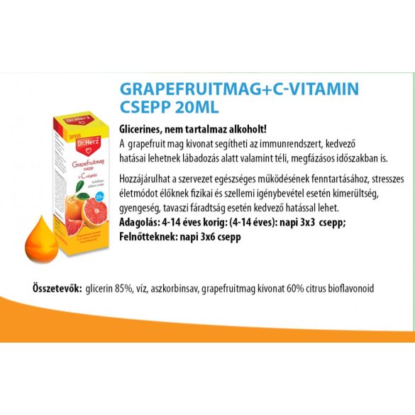 Dr. Herz Grapefruitmag csepp (20 ml)