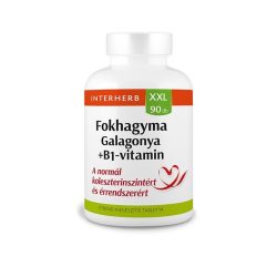   Interherb XXL Fokhagyma-galagonya-B1 vitamin tabletta (90 db)