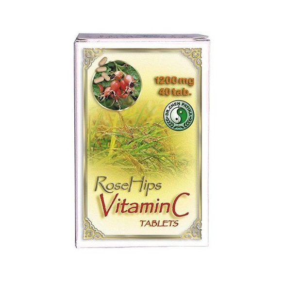 Dr. Chen C-vitamin tabletta csipkebogyó kivonattal, 1200 mg (40 db)