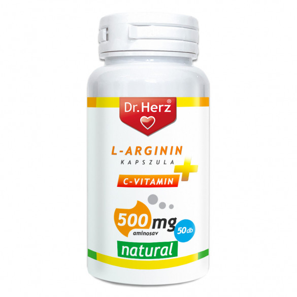 Dr. Herz L-Arginin + C-vitamin 500mg kapszula (50 db)