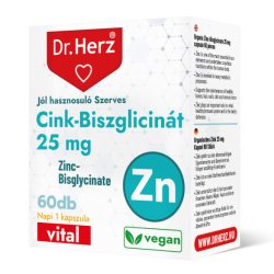 Dr. Herz Cink-Biszglicinát 25 mg kapszula (60 db) 