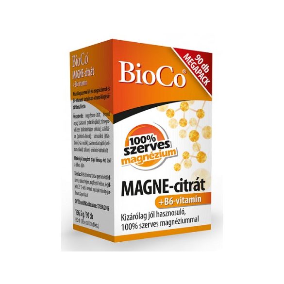 BioCo Magne-citrát+B6-vitamin Megapack (90 db)
