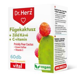   Dr. Herz Fügekaktusz + Zöld kávé + C-vitamin kapszula (60 db)