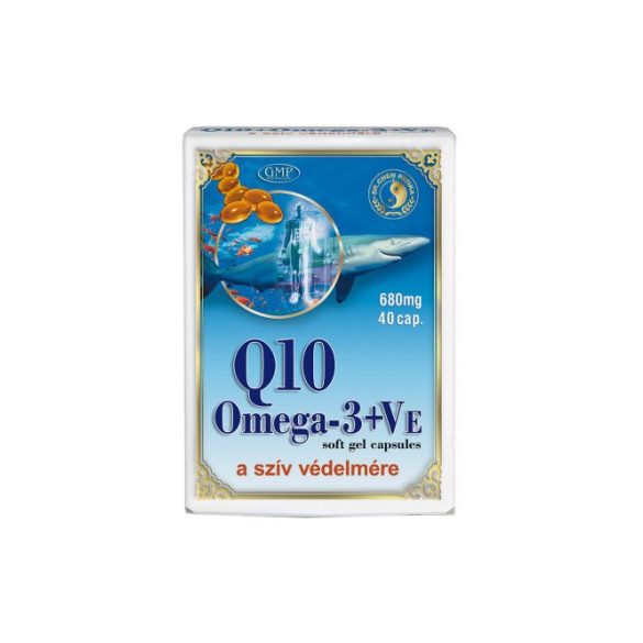 Dr. Chen Q10 Koenzim+Omega-3 lágyzselatin kapszula E-Vitaminnal (40 db)