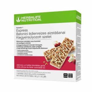 Herbalife F1 Express fehérje szelet Vörösáfonya és fehércsokoládé ízben (7x56 g)