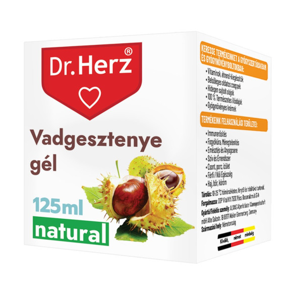Dr. Herz Vadgesztenye gél (125 ml)