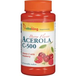 vitaking Acerola C-500 rágótabletta (40 db)