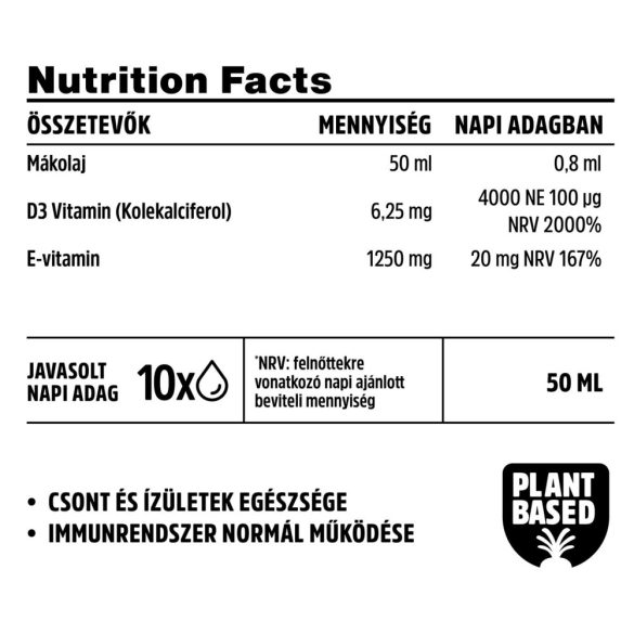 Vitamin Bottle D3 Vitamin 4000 NE Plus csepp (50 ml)