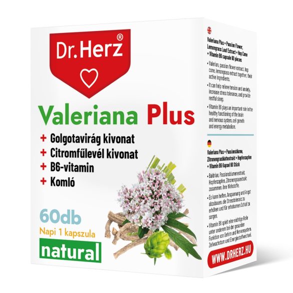 Dr. Herz Valeriana Plus kapszula (60 db)
