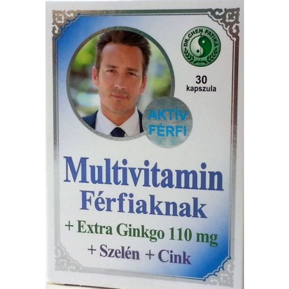 Dr. Chen Multivitamin férfiaknak + Ginkgo Biloba + Szelén + Cink (30 db)