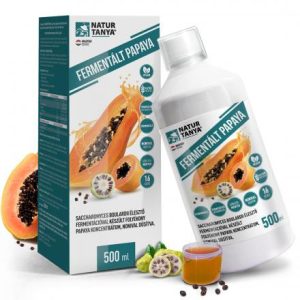 Natur Tanya® fermentált Papaya koncentrátum - Saccharomyces boulardii probiotikus élesztőgomba fermentációval (500 ml)