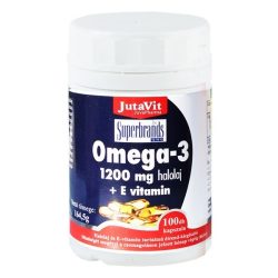 JutaVit Omega-3 halolaj 1200 mg E-vitaminnal (40 db)