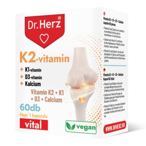 Dr. Herz K2 150 mcg + K1 + D3 + Kalcium kapszula (60 db)