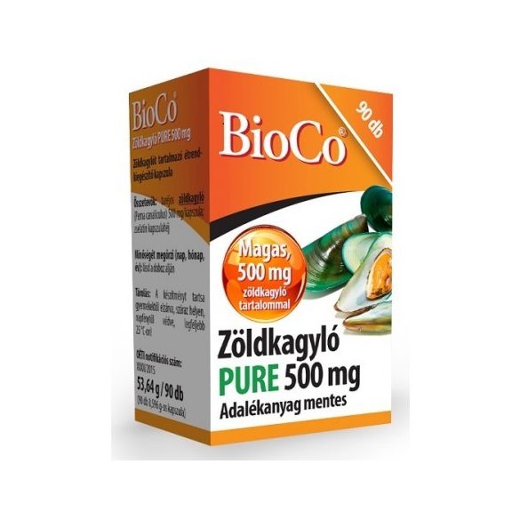 BioCo Zöldkagyló Pure 500 mg kapszula (90 db)