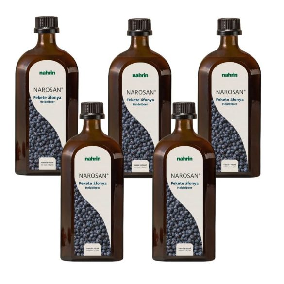 Nahrin Narosan Fekete áfonya 4+1 akció (5x500 ml)