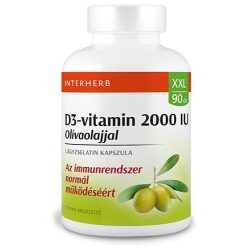   Interherb XXL D3-vitamin 50 µg (2000 IU) olivaolajjal kapszula (90 db)