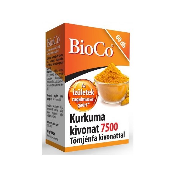 BioCo Kurkuma kivonat 7500 Tömjénfa kivonattal (60 db)