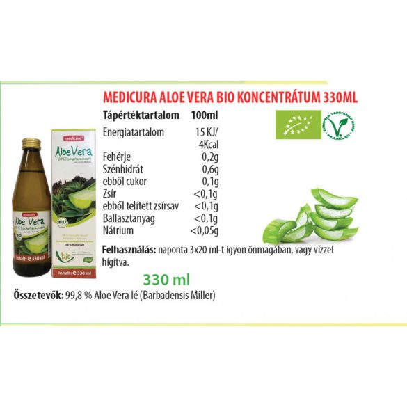 Medicura Bio Aloe Vera koncentrátum (330 ml)