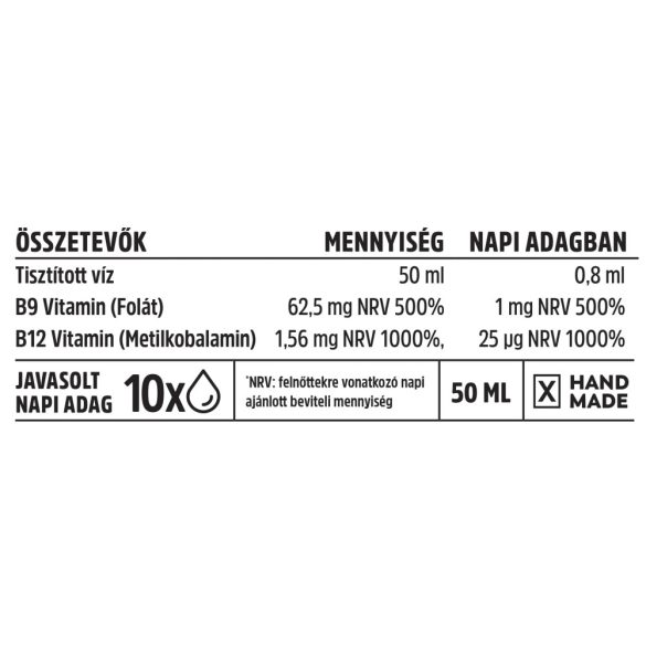 Vitamin Bottle B12 Vitamin Plus cseppek pipettás cseppentővel (50 ml)