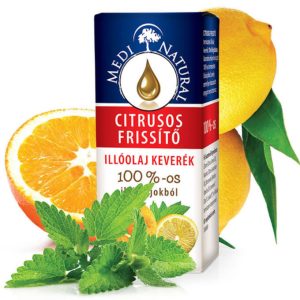 MediNatural 100%-os illóolaj-keverék Citrusos frissítő (10 ml) MediNatural 100%-os illóolaj-keverék Citrusos frissítő (10 ml)
