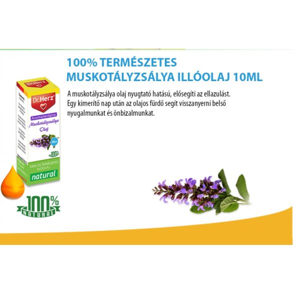 Dr. Herz Muskotályzsálya illóolaj (10 ml)
