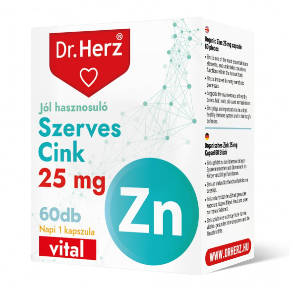 Dr. Herz Szerves Cink (60 db)
