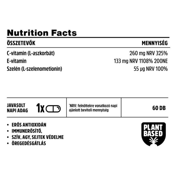Vitamin Bottle E-vitamin & Szelén Plus kapszula (30 db)