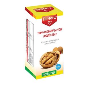 Dr. Herz 100% Hidegen sajtolt dióbél olaj (50 ml) Dr. Herz 100% Hidegen sajtolt dióbél olaj (50 ml)