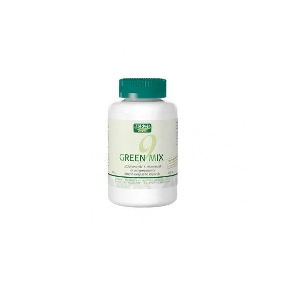 Zöldvér Green Mix 9 + C-vitamin + magnézium kapszula (60 g, 110 db)