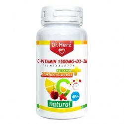   Dr. Herz C-vitamin 1500 mg+D3+Zn csipkebogyóval és acerola kivonattal tabletta (60 db)