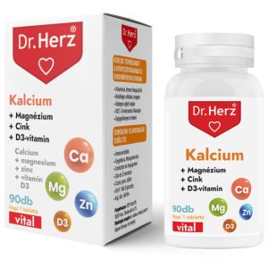 Dr. Herz Kalcium+Magnézium+Cink+D3 tabletta (90 db) 