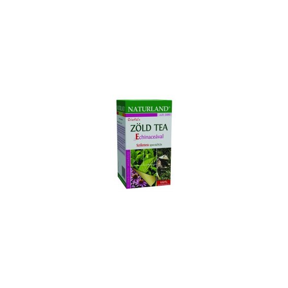 Naturland Zöld Tea echinaceaval, filteres (20 db x 2 g)