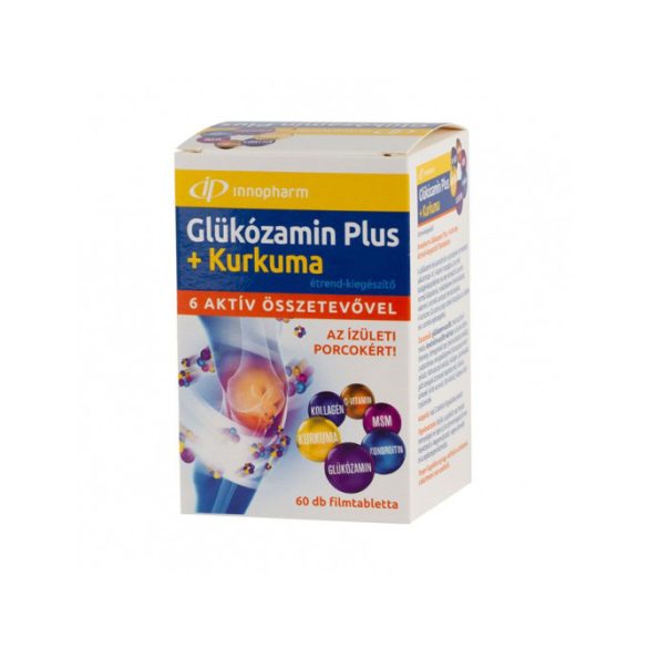 Innopharm Glükozamin Plus + Kurkuma filmtabletta (60 db)