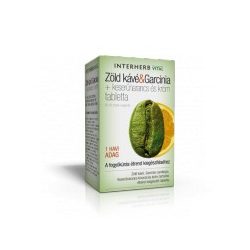   Interherb Vital Zöld kávé & Garcinia + keserűnarancs és króm tabletta (60 db)
