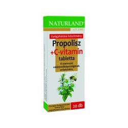 Naturland Propolisz tabletta + C-vitamin (20 db)